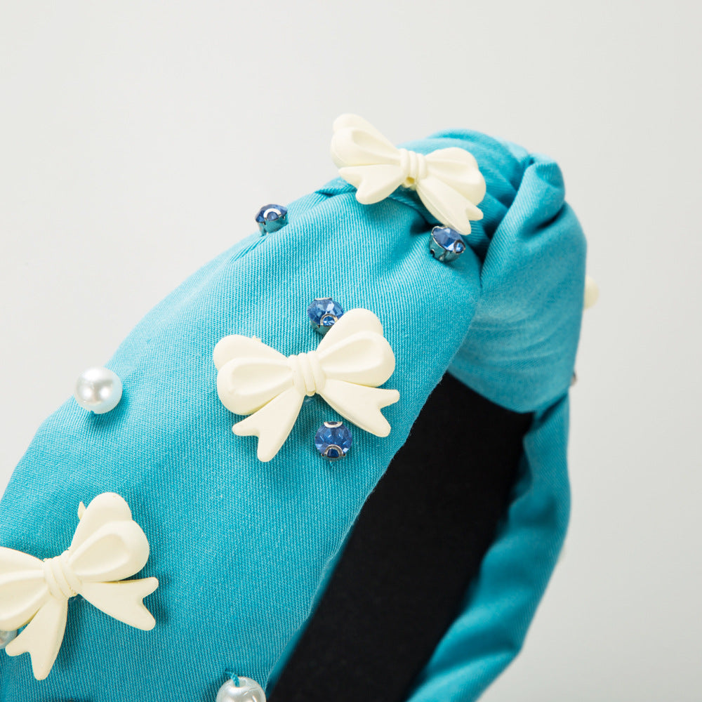 Wholesale Fabric Bow Valentine's Day Headbands
